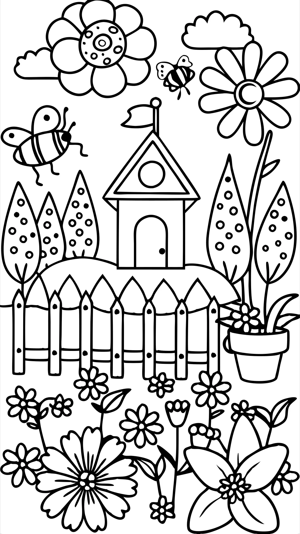 garden coloring pages